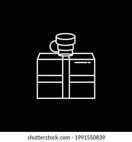 Icono de vector de gradiente azul