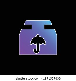 Box blue gradient vector icon