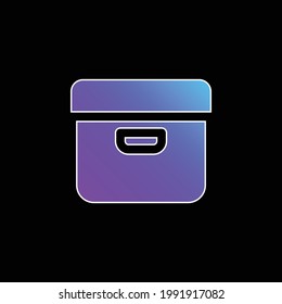 Box blue gradient vector icon