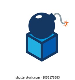 Box Bomb logo Icon Design
