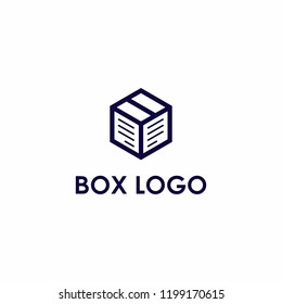 box book vector logo design