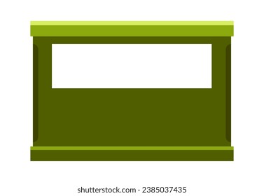 Box For Bottles Vector Illustration