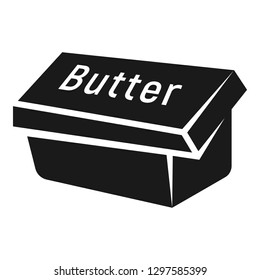 Box butter icon. Simple illustration of box butter vector icon for web design isolated on white background
