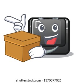 With box button D isolated in the cartoon