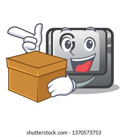 With box button G on a game cartoon