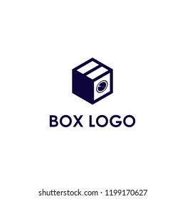 box  camera vector logo design