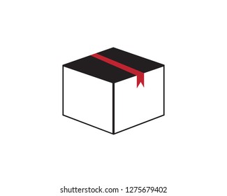 Box cardboard, box package, box packaging, box icon illustration