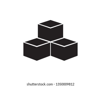 Box cardboard,box packaging, box icon, box isolated illustration