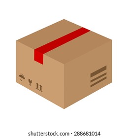 Box, cargo, delivery icon vectgor image. Can also be used for transport, transportation and travel. Suitable for mobile apps, web apps and print media. 