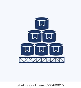 Box, cargo icon design, clean vector