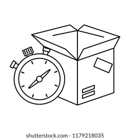 box carton with chronometer