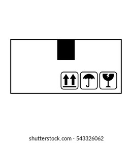 box carton container isolated icon vector illustration design