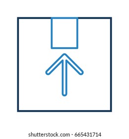 box carton delivery icon