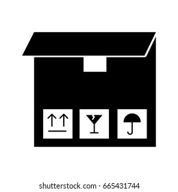 box carton delivery icon