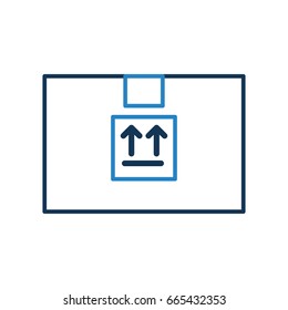 box carton delivery icon