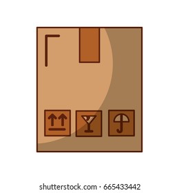 box carton delivery icon