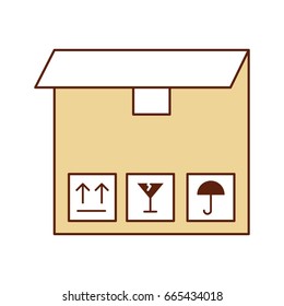 box carton delivery icon