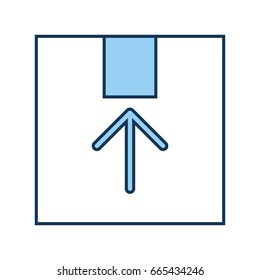 box carton delivery icon