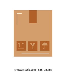 box carton delivery icon