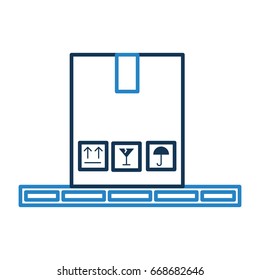 box carton delivery icon
