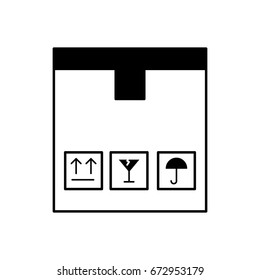 box carton delivery icon