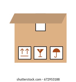 box carton delivery icon
