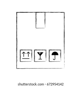 box carton delivery icon