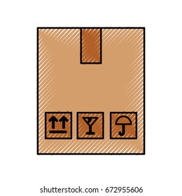 box carton delivery icon