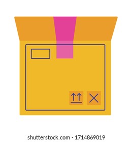 Postkartentelefondienst Flach-Style-Vektorillustration-Design