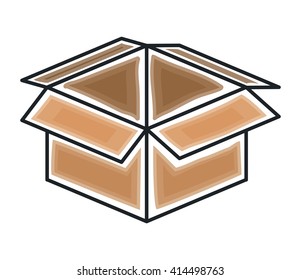 box carton icon design 