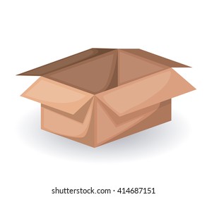 box carton icon design 