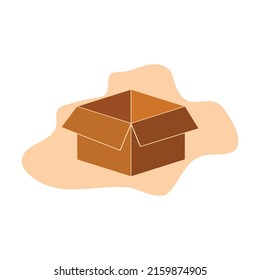 Box carton icon vector illustration.