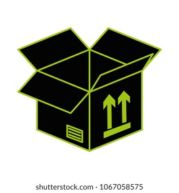 box carton isolated icon
