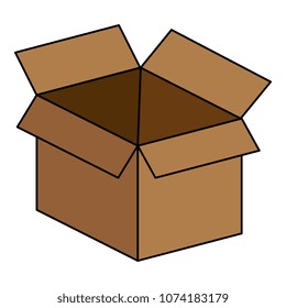 box carton isolated icon