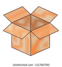 box carton isolated icon