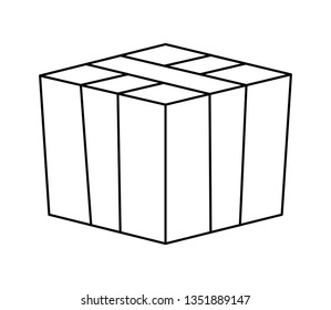 box carton isolated icon