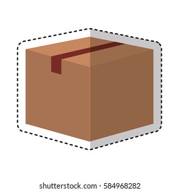 box carton isolated icon