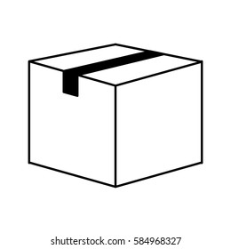 box carton isolated icon