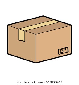 box carton isolated icon