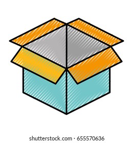 box carton isolated icon