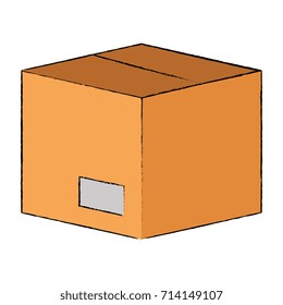 box carton isolated icon