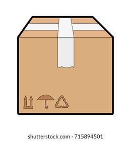 box carton isolated icon