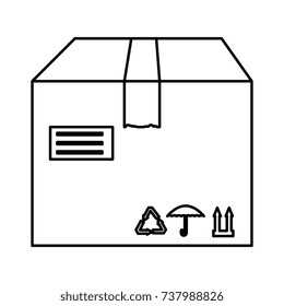 box carton isolated icon