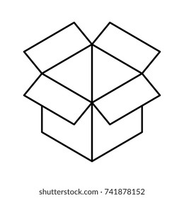 box carton isolated icon