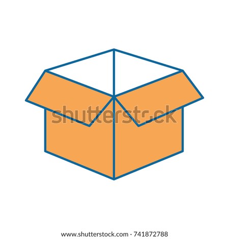 box carton isolated icon