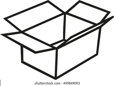 Box carton outline