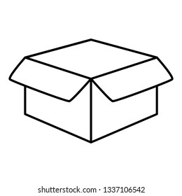 box carton packing icon
