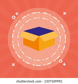 box carton packing icon