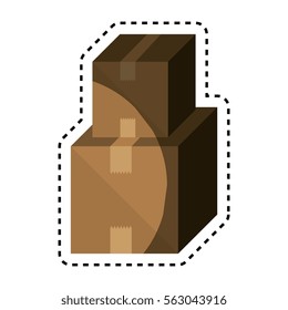 box carton packing icon