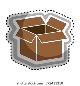 box carton packing icon